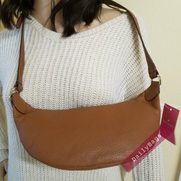 NWT KATE SPADE 100% AUTHENTIC LEILA BELT FANNY PACK BAG GINGER BROWN WKR00306 - Picture 7 of 8